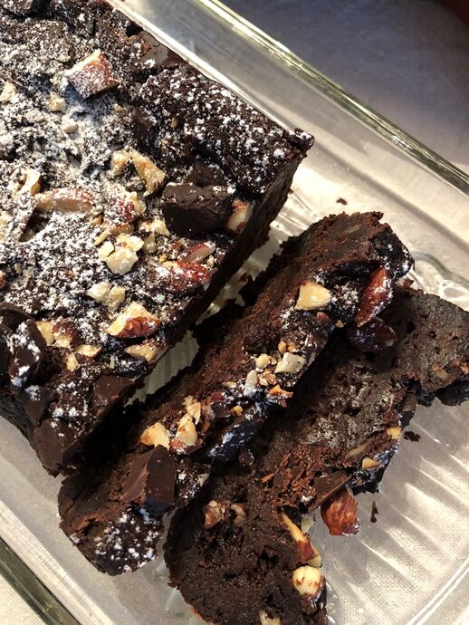 Brownie à la patate douce et au beurre de cacahuètes